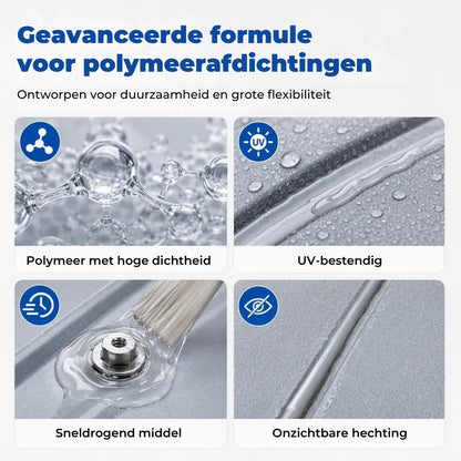 Dakafdichtingskit met Kwastje - Transparant en Waterdicht