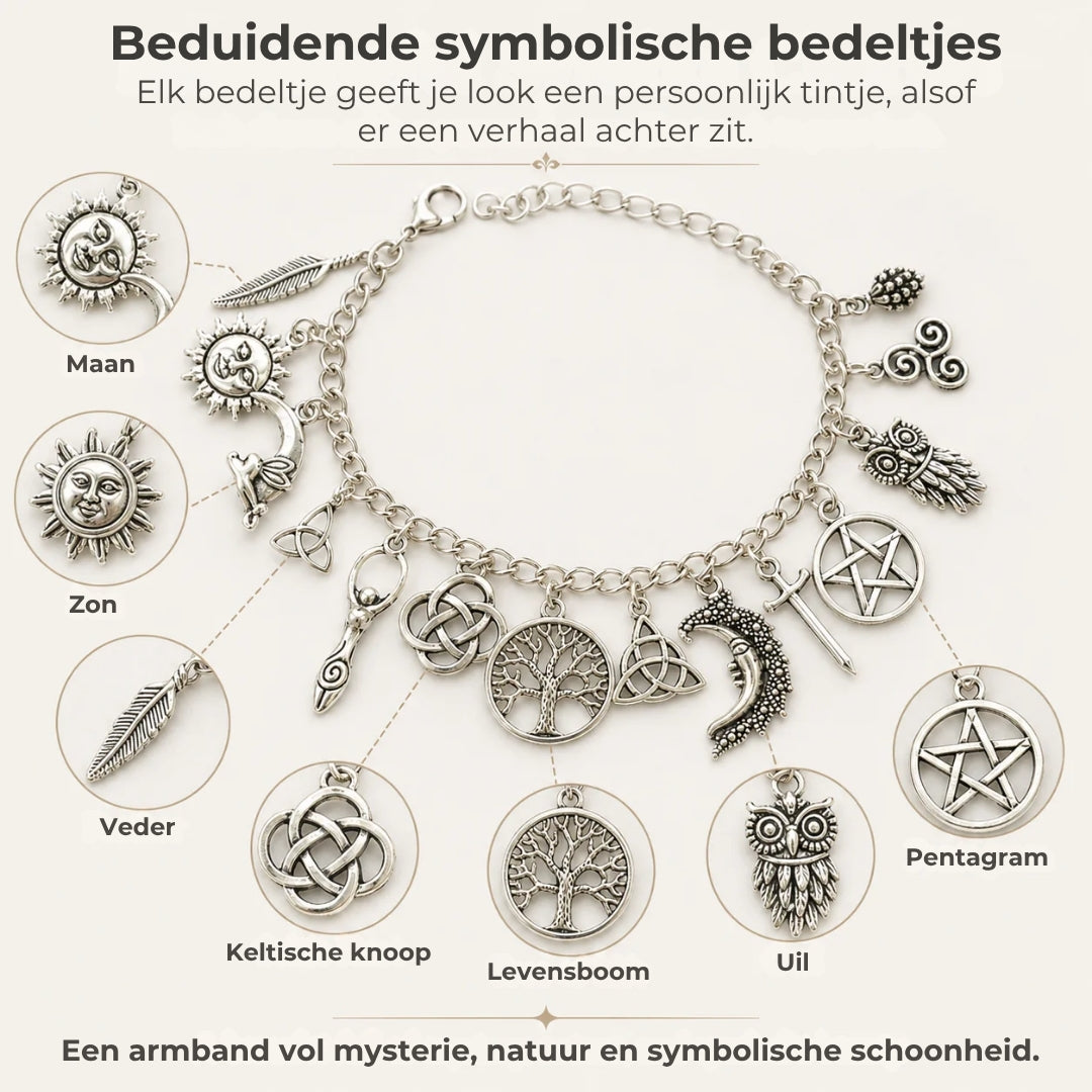 Symbolische Armband met Bedeltjes