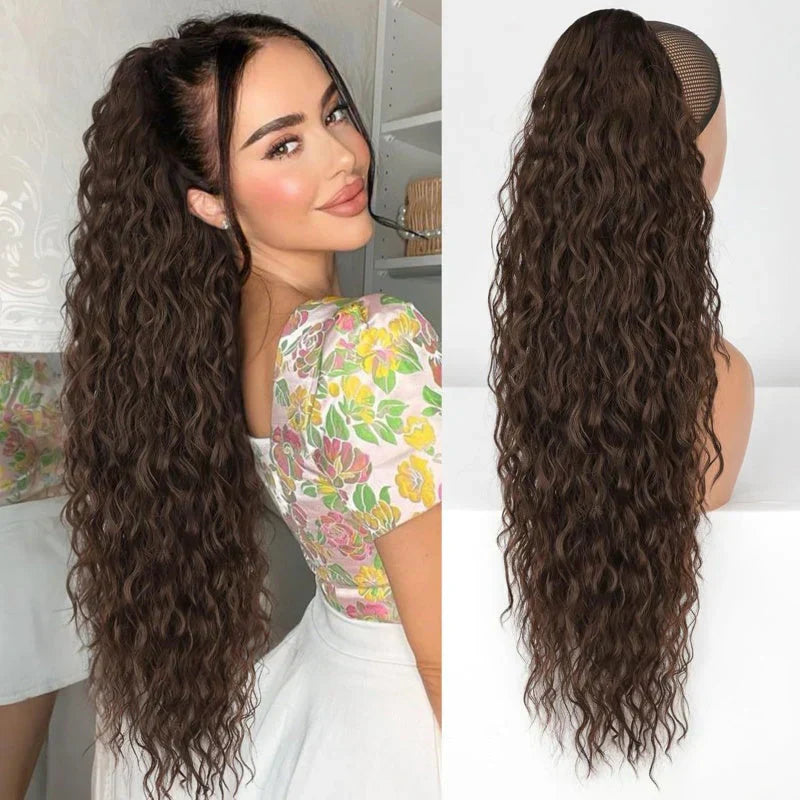50cm Krullende, Golvende Frizz-Haarextensions