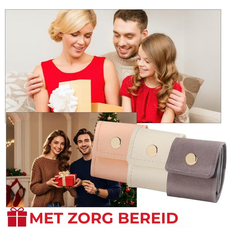 3-delige opvouwbare multifunctionele sieradenetui