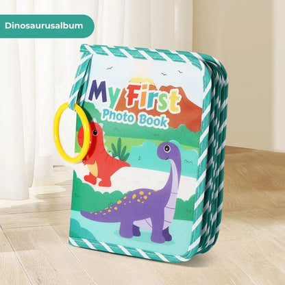 Zacht Babyfotoboek met Spiegel & Bijtring