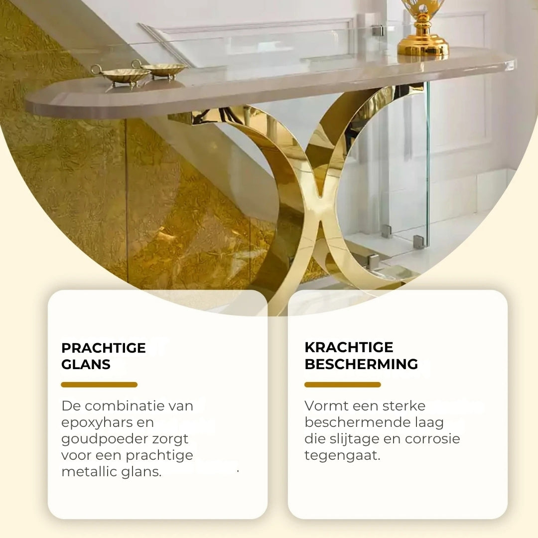 Waterbestendige Gouden Verf met Kwast