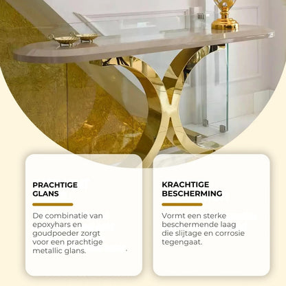 Waterbestendige Gouden Verf met Kwast