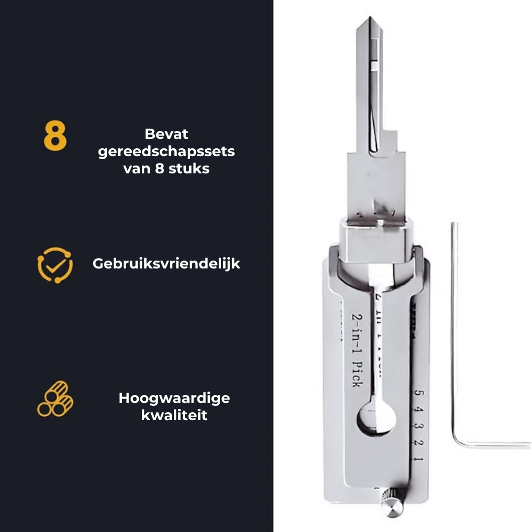 Roestvrijstalen Lockpickset