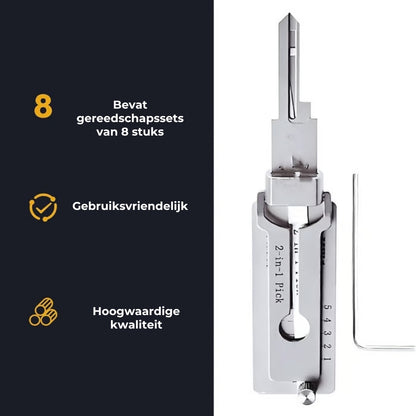 Roestvrijstalen Lockpickset