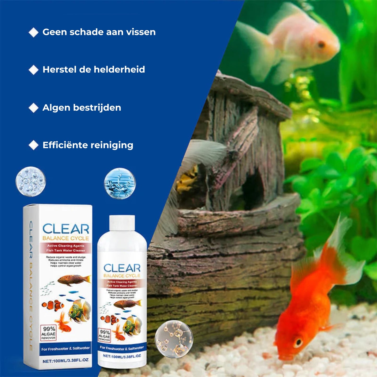 Krachtige Aquariumreiniger