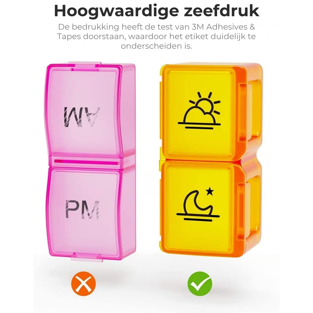 💊 Maandelijkse Pillendoos Organizer (Ochtend/Avond)