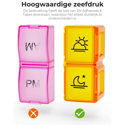 💊 Maandelijkse Pillendoos Organizer (Ochtend/Avond)
