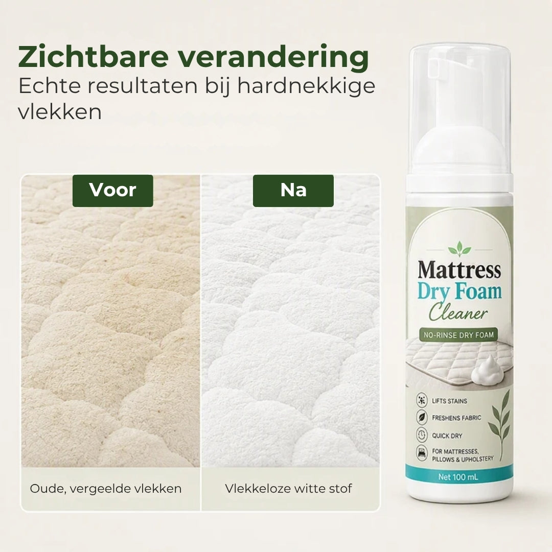 Droogschuimreiniger voor Matrassen - Waterloze Vlekverwijderaar