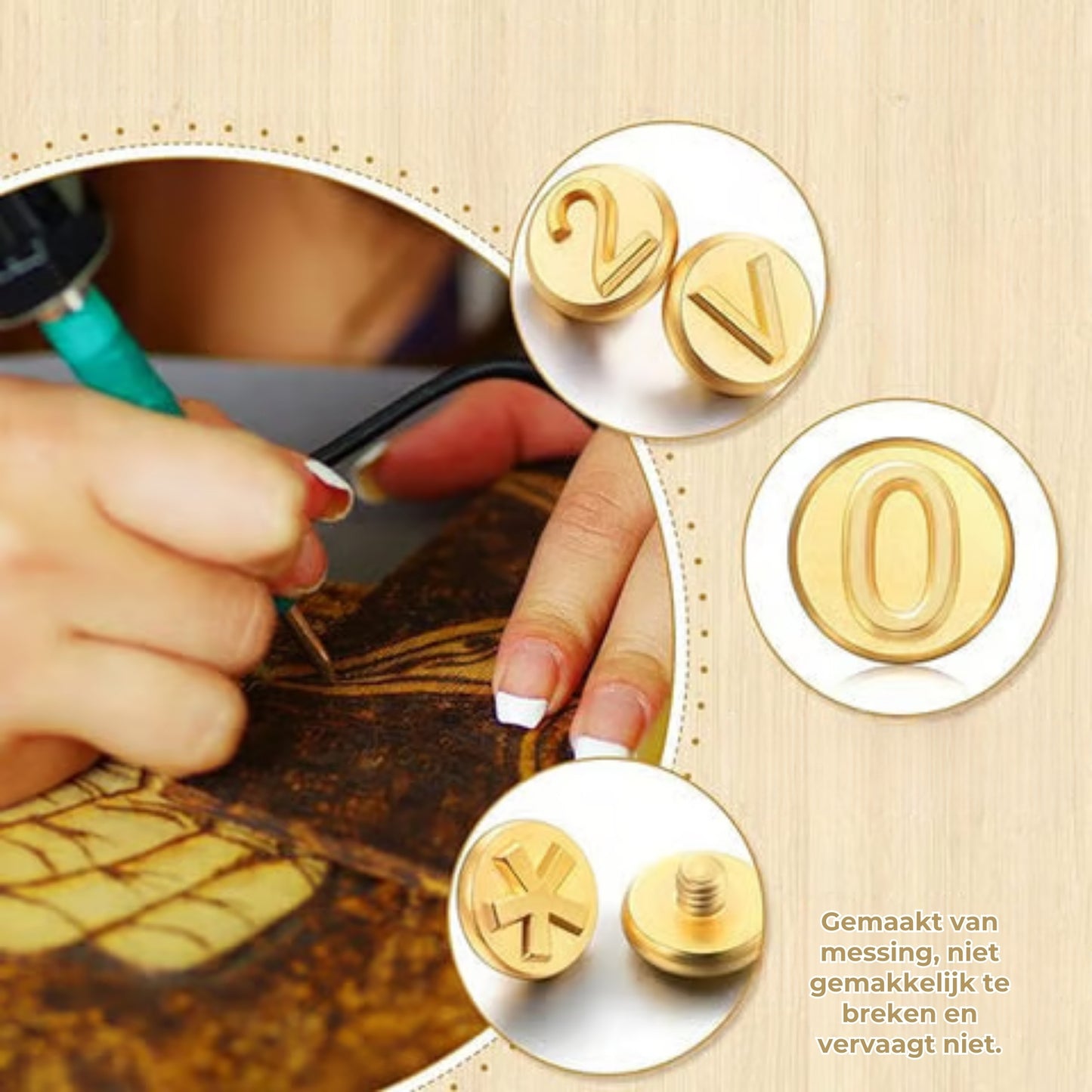 Hout Graveerpen Set