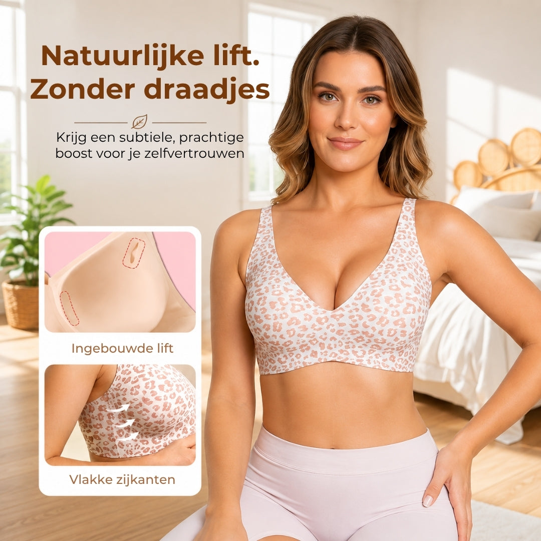 Naadloze Jelly Push-Up Beha zonder Beugels
