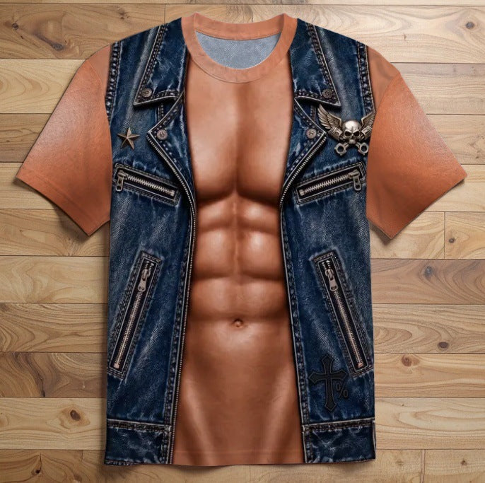 T-shirt met Spierprint