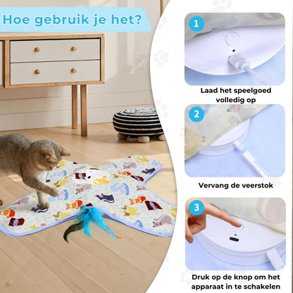 2-in-1 Verstop-en-Zoek Spel voor Katten