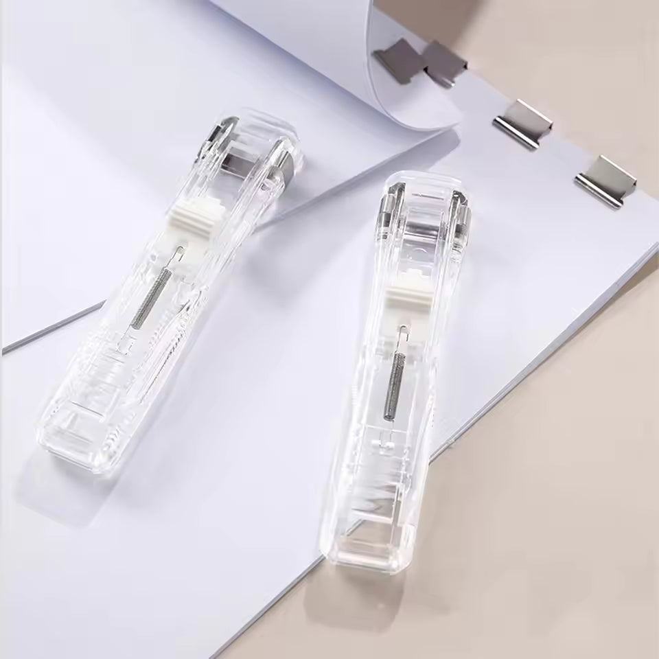 Bindclips Nietjesmachine voor Papier - Incl. 50 Bindclips