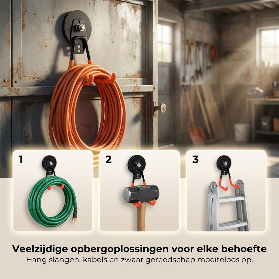 Magnetische Haak met Dubbele Klauw voor Zwaar Gebruik