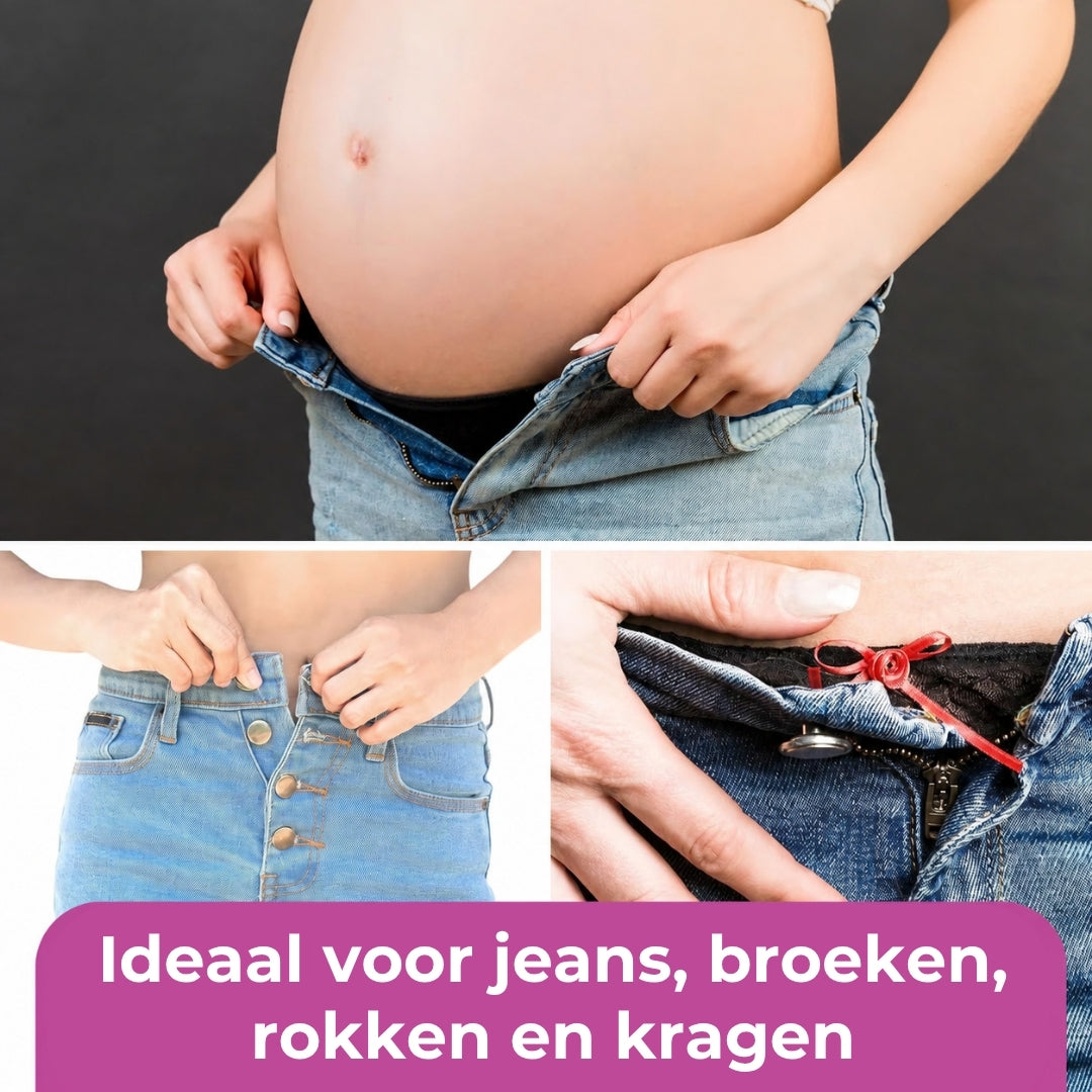 Metalen Broek Knoopverlengers - 10 Stuks