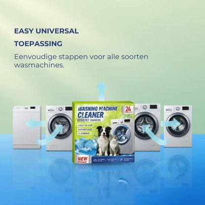 Wasmachine Reinigingstabletten tegen Dierenhaar - 24 Stuks