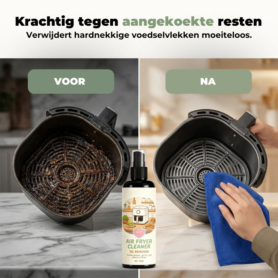 2-in-1 Reinigings- en Ontvettingsspray voor Airfryers