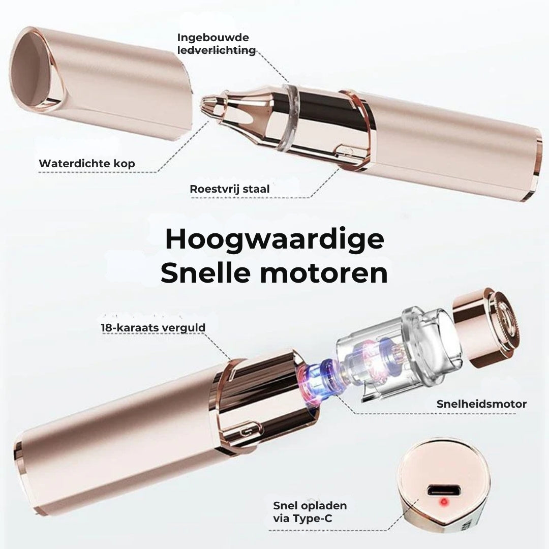 2-in-1 Gezicht- en Wenkbrauwtrimmer
