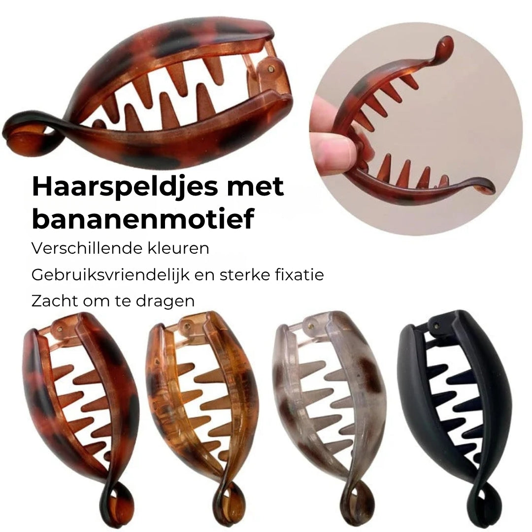 Direct volume paardenstaart haarspeld (4 kleuren)