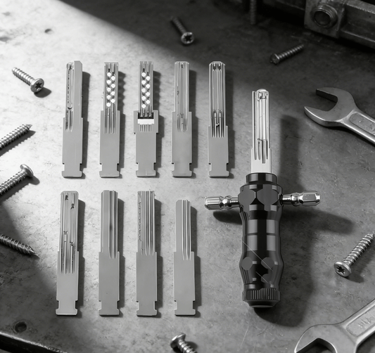 9-in-1 Buisvormige Lockpick Set