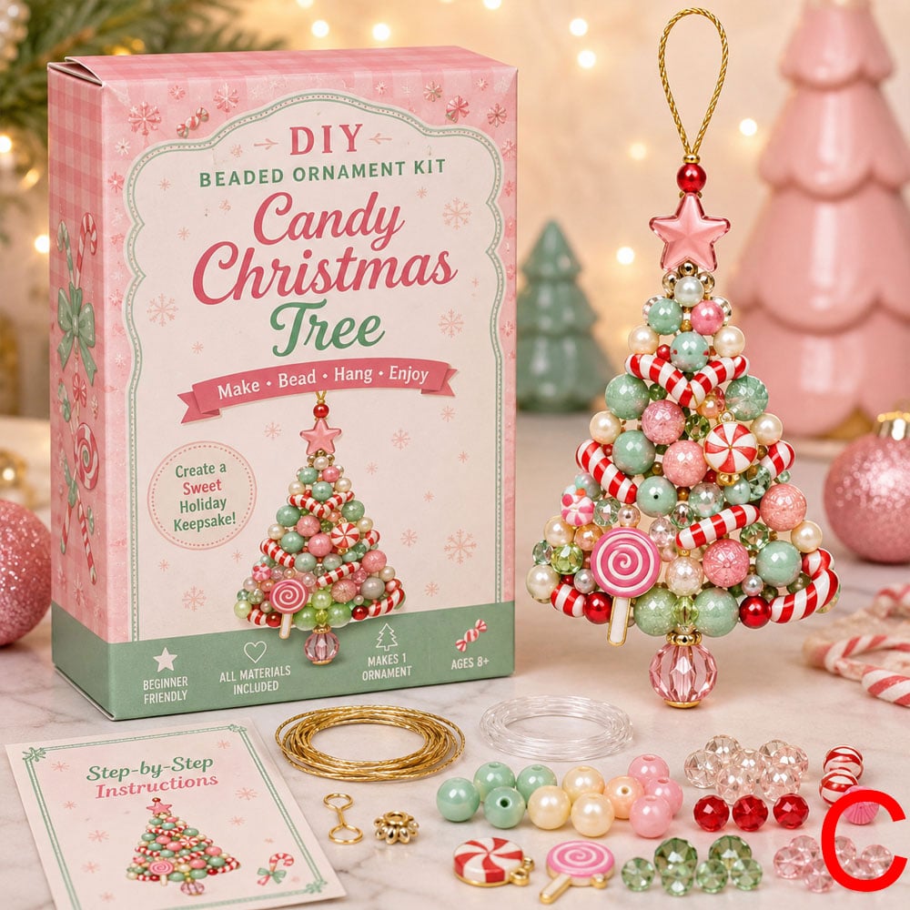 DIY Kerstboomornament met Kralen – Creatieve Kerstboomversiering