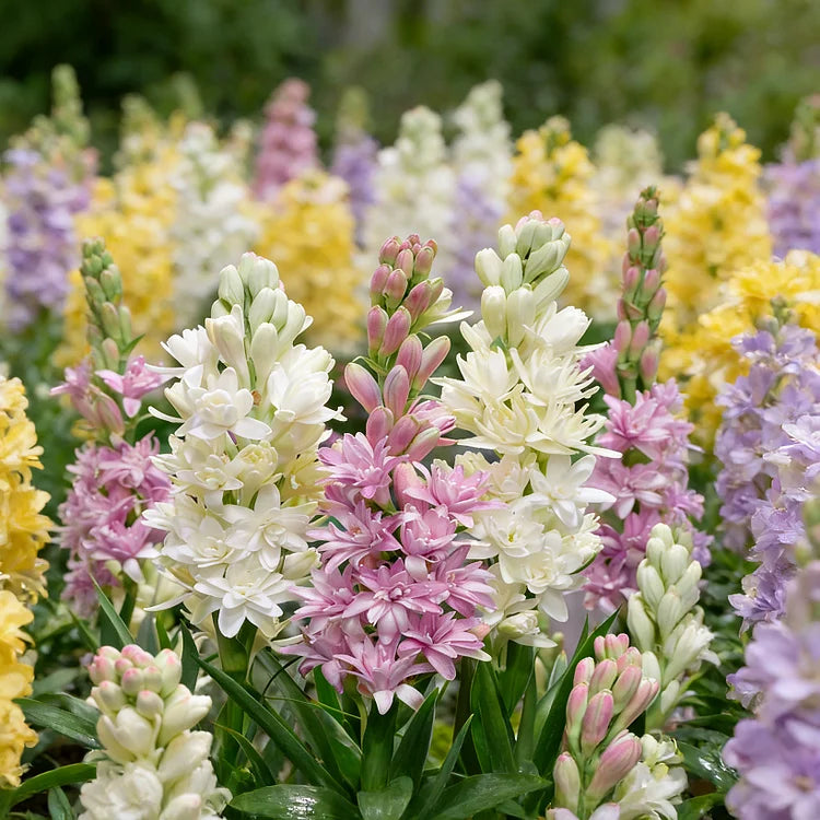 Dubbele Tuberoos Bollen (6 stuks) – Geurende Bloembollen (Polianthes tuberosa)
