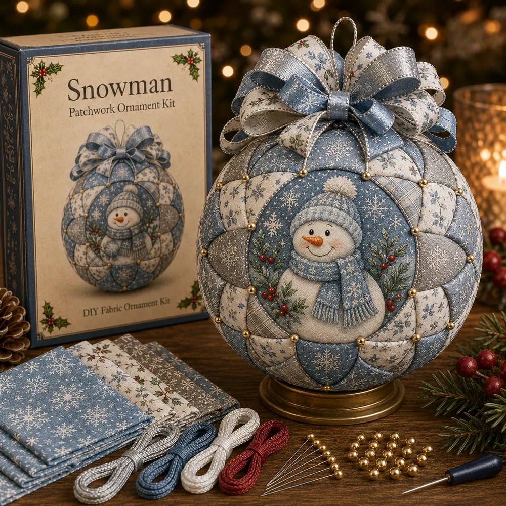 DIY Kerstballen Patchworkset