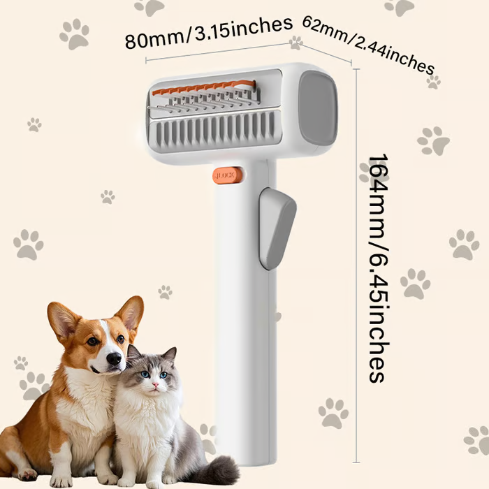 2-in-1 Ontklittingsborstel voor Huisdieren