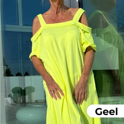 Casual Maxi-jurk Met Open Schouders Voor Dames