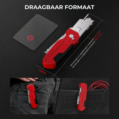 2-in-1 Opvouwbaar Mes & Schraper