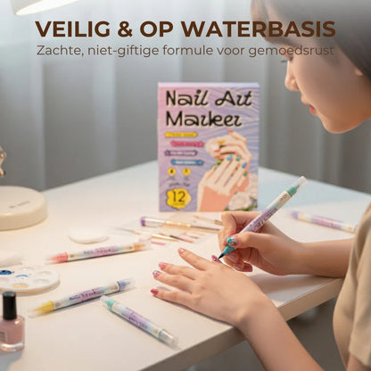 Dubbelzijdige Nagelkunstpen Set (12/24 Stuks)