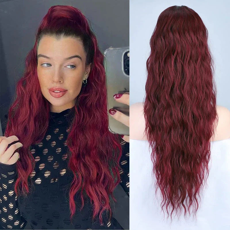 50cm Krullende, Golvende Frizz-Haarextensions