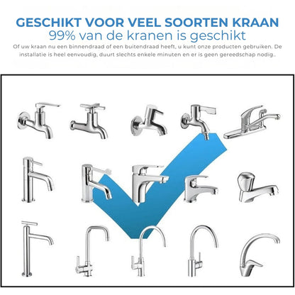 Sproeikop verlengstuk voor de keukenkraan