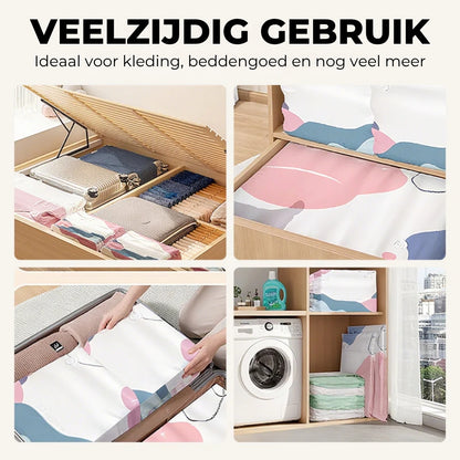 Plaatsbesparende Vacuümopbergzakken zonder Pomp - 3 Stuks
