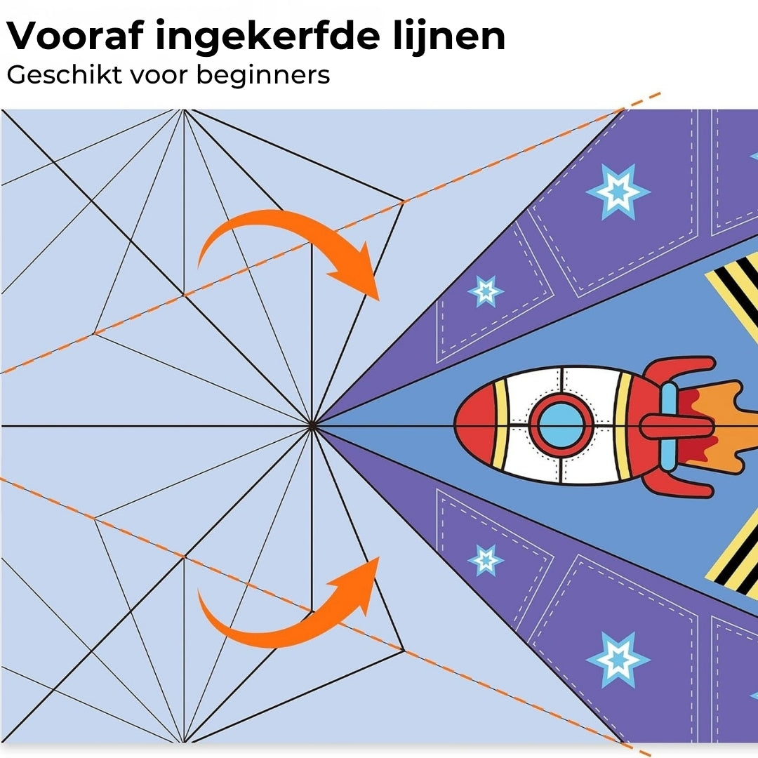 Creatieve DIY Papieren Vliegtuigjesset