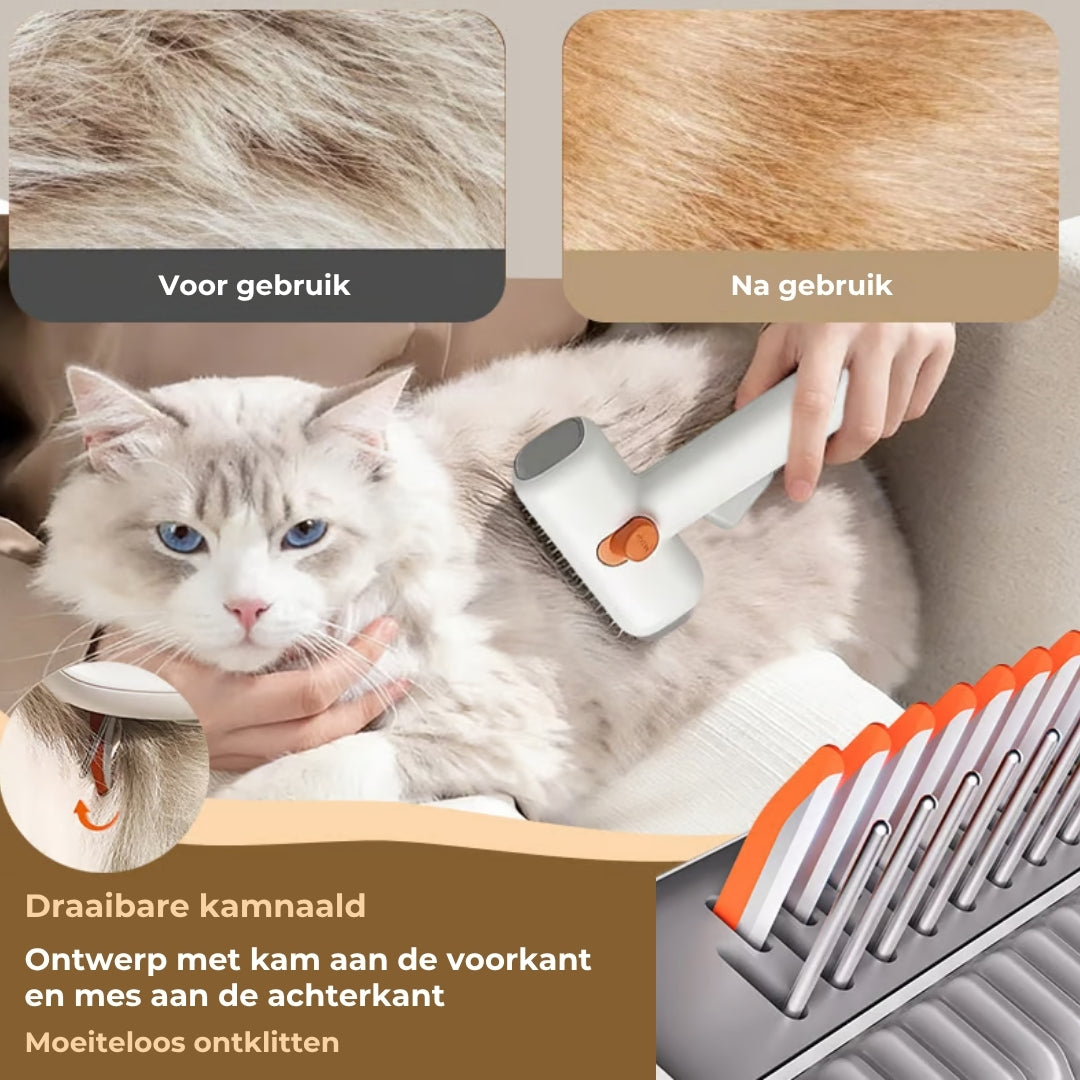 2-in-1 Zelfontklittende Kam voor Huisdieren