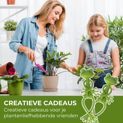 Leuke, Sierlijke Kikker Plantensteun (10st)