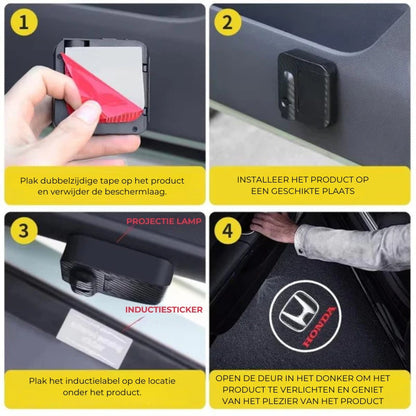 Draadloze LED Autodeur Projectorlampen