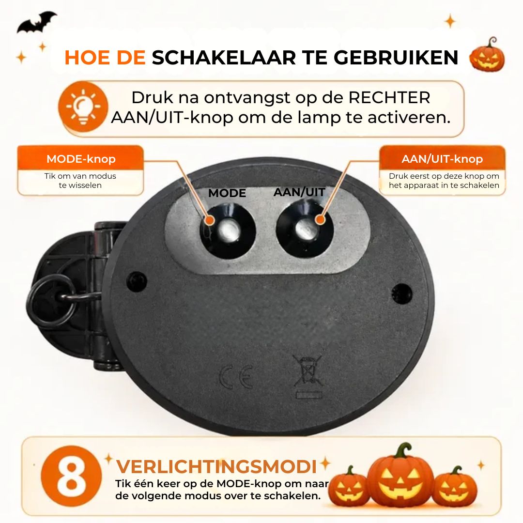 Pompoen Tuinlampen op Zonne-Energie