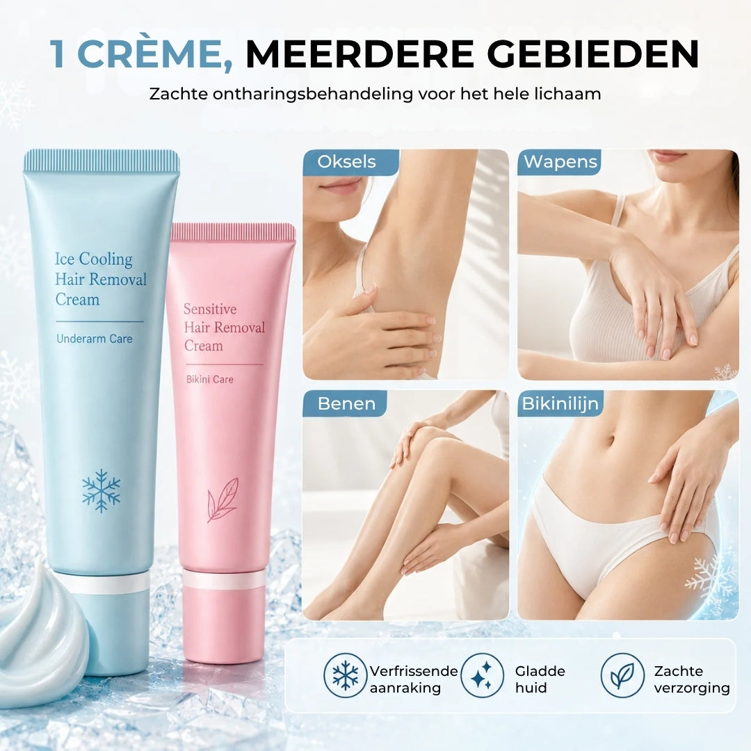 Aromatische Ontharingscrème Met Ijssensatie-Technologie