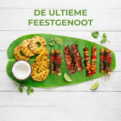 Bananenblad Onderleggers - 6 Stuks