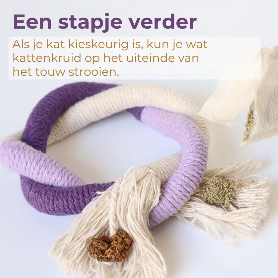 Tandreinigend Speeltouw voor Katten