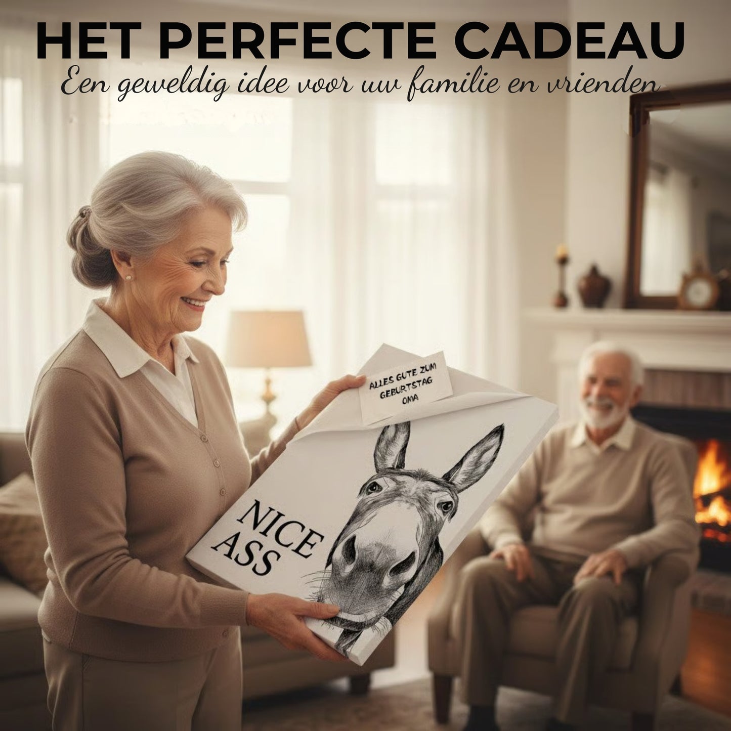 Grappig "Nice Ass" Ezelportret