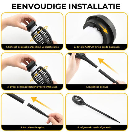 Vlamontwerp Tuinlamp op Zonne-Energie