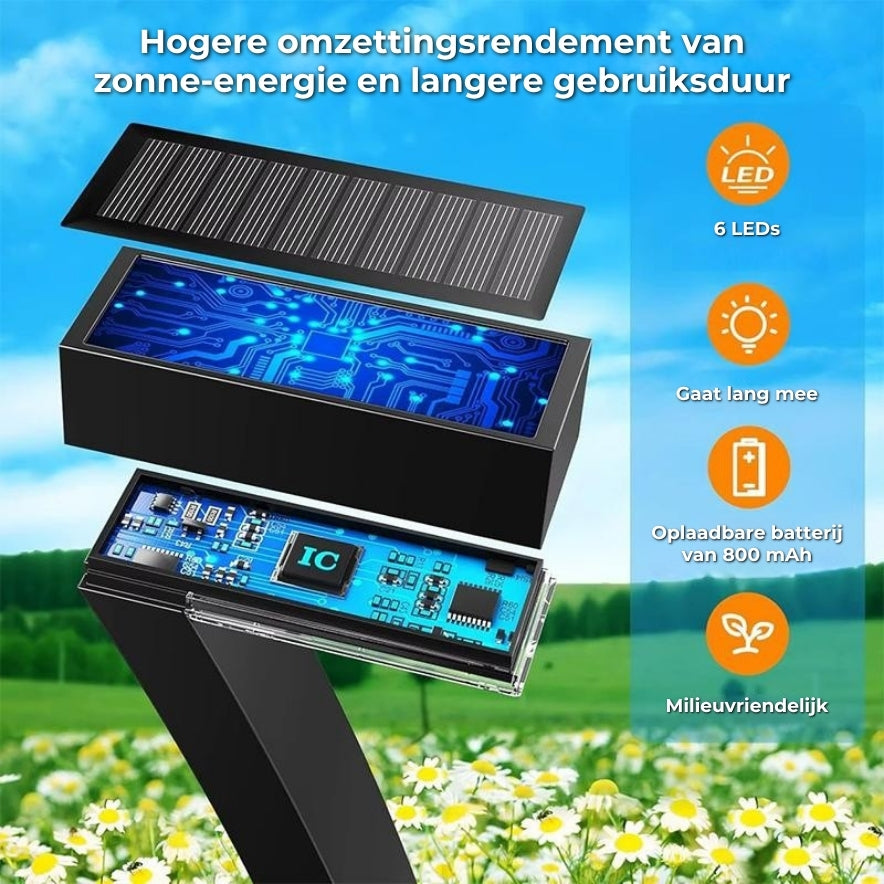 Moderne Tuinlamp op Zonne-Energie