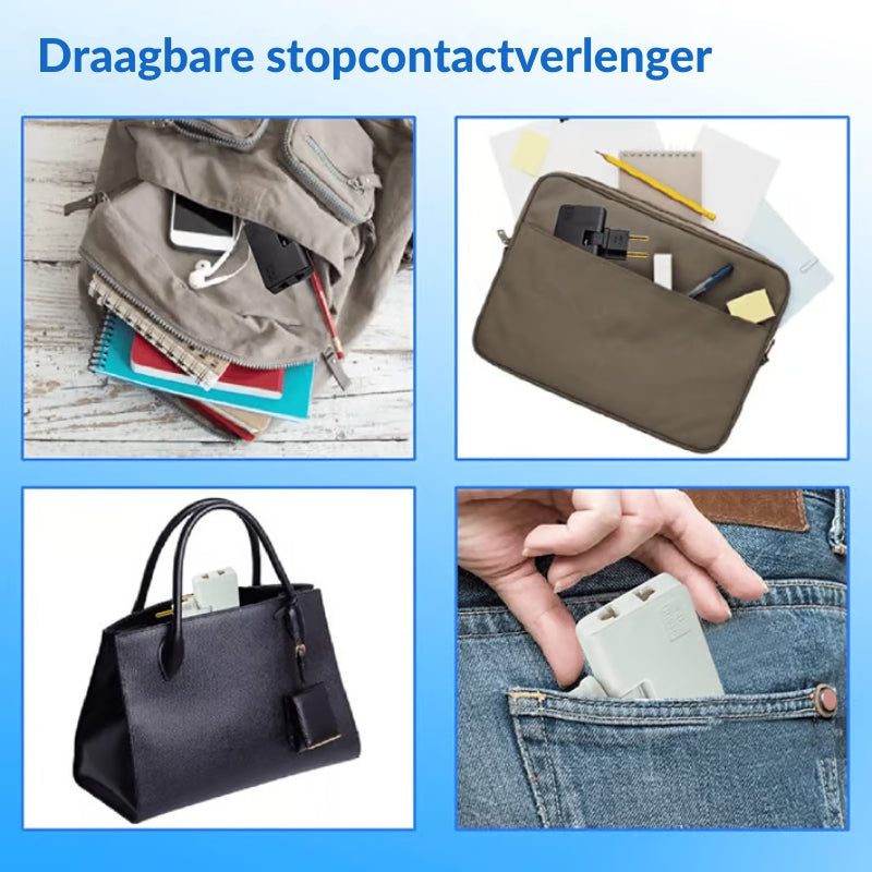 180° Ruimtebesparende Stopcontactadapter