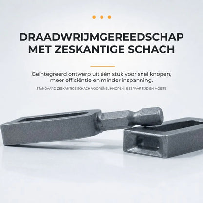 Draaddraaier Opzetstuk voor Boormachine | Snel & Efficiënt Draden Draaien