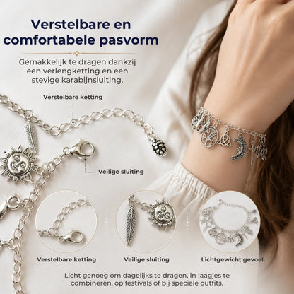 Symbolische Armband met Bedeltjes