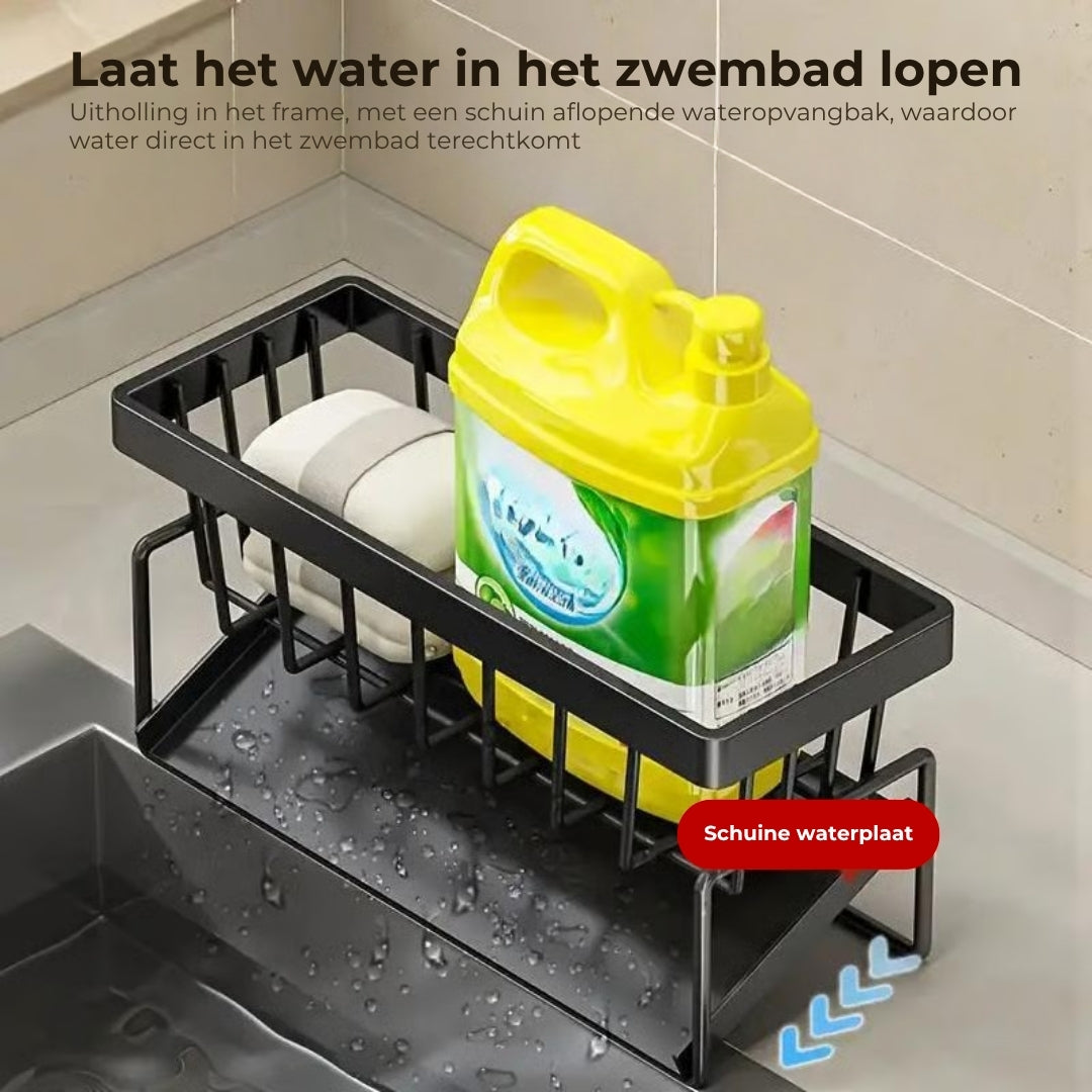 Roestvrijstalen Opbergrek voor de Gootsteen